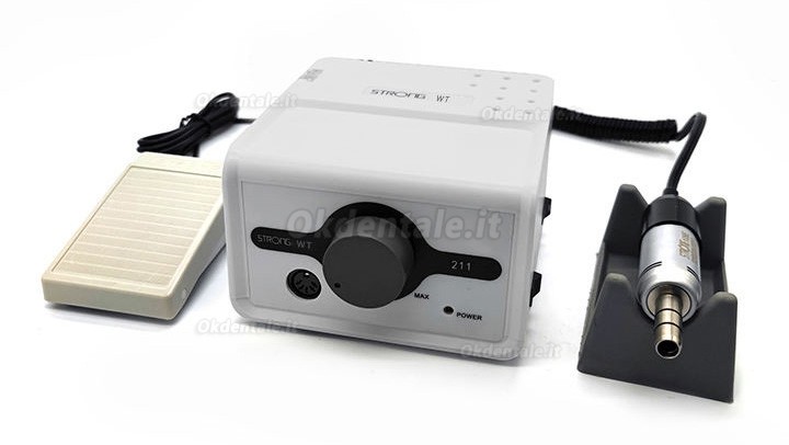 Micromotore dentale Strong 211 con manipolo tipo E da 35000 giri/min